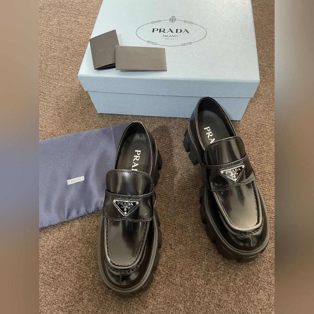 Prada Black Loafers